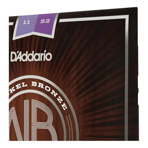 Cuerdas De Nickel P/ Guitarra Acústica 11-52 D'addario Nb1152