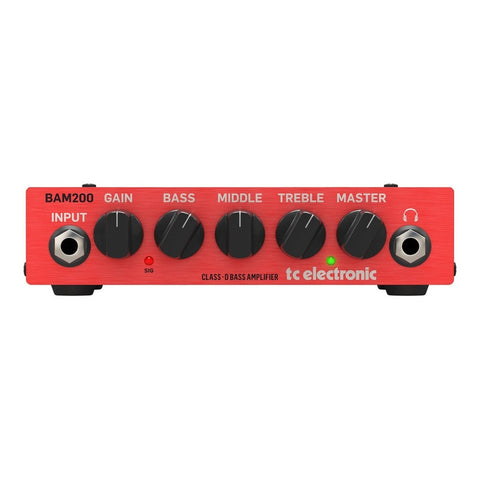 Cabezal Amplificador P/bajo Transistor, Tc Electronic Bam200 Rojo