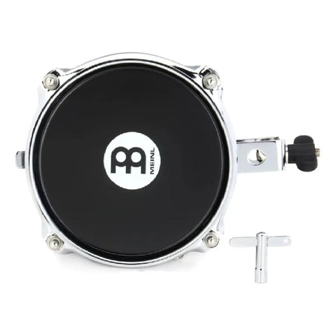 Timbal Sintético Negro Meinl Mdst6bk 6'' Cencerro Soporte Acero Cromado