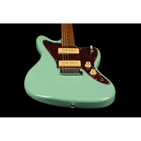 Guitarra Tipo Jaguar Jazz Master Jet Guitars Jj-300p90 Green Diestro Agua Maple