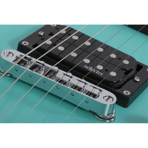 Guitarra Electrica Schecter C-6 Deluxe Satin Aqua Saq Diestro Satin Aqua Palo De Rosa