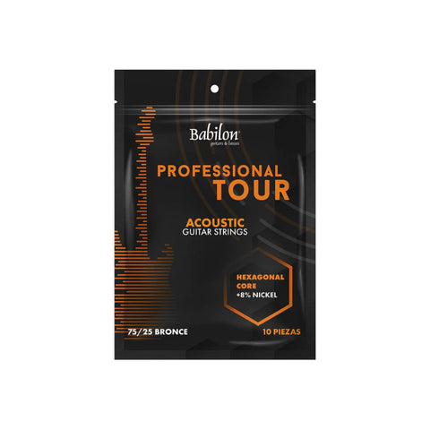 Paquete 10 Cuerdas Guitarra Acústica Metal Babilon 2a (0.016)