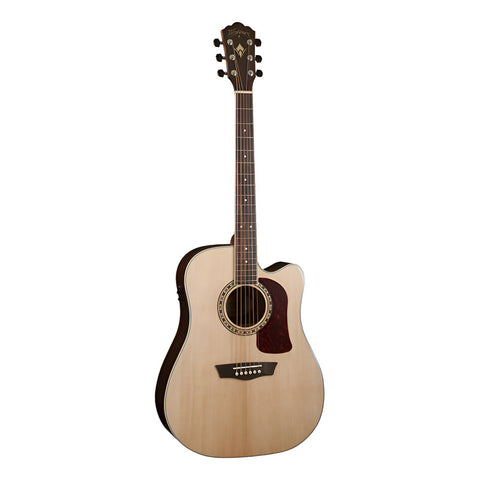 Guitarra Electroacustica Dreadnought Washburn D20sce Natural