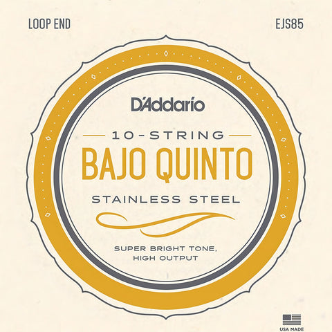 Daddario Ejs85 Juego De Cuerdas De Acero Para Bajo Quinto