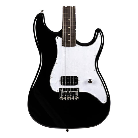 Guitarra Eléctrica Stratocaster Jet Guitars Js-400 Ht Black Color Negro Orientación De La Mano Diestro