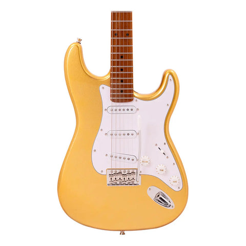 Guitarra Eléctrica Babilon Epic Ii-gd Stratocaster 6 Cuerdas Golden Diestro Color Dorado