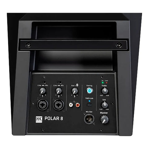 Bafle Columna + Sub Con Bluetooth Hk Audio Polar 8 Negro