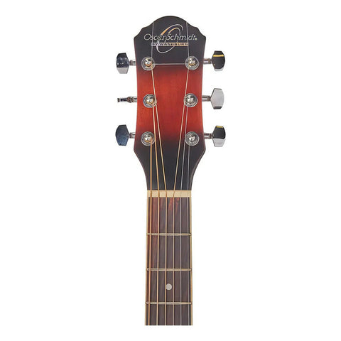 Guitarra Electroacústica 6 Cuerdas Oscar Schmidt Og2ce Rojo Dreadnought
