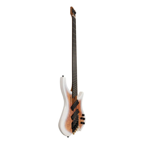 Bajo Mars Eléctrico Headless 4 Ms 4 Cuerdas White Burst Diestro White