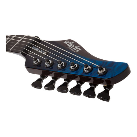 Guitarra Eléctrica Deep Ocean Blue Schecter Reaper-6 Elite Diestro