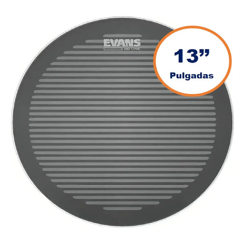 Evans Tt13db1s Parche Tarola 13 Pulgadas Malla Serie Db Color Gris