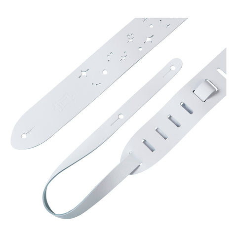 Tahali 2'' White P/guitarra Levys M12gsc Blanco Leathers