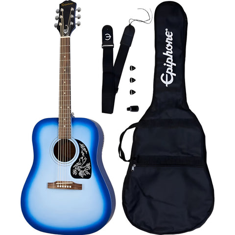 Player Pack Guitarra EpiPhone Starling Acousticstarlightblue Azul