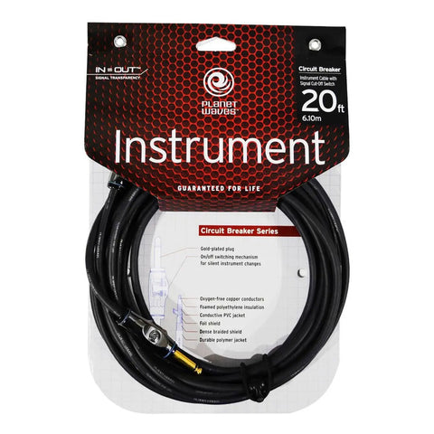 Cable Para Instrumentos Con Interruptor Planet Wave Pw-ag-20