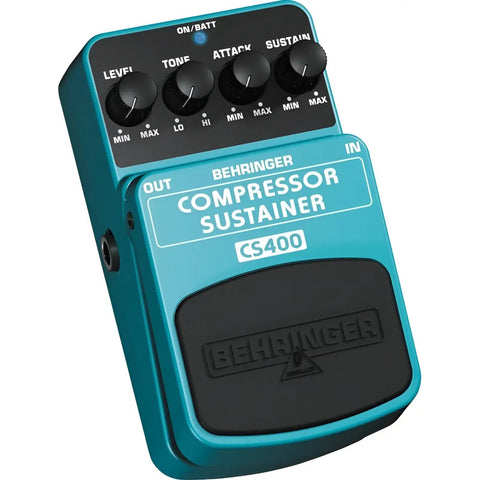 Pedal Compresor Dinámico P/ Guitarra, Behringer Cs-400 Verde Claro