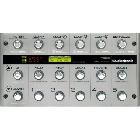 Procesador Multiefectos P/guitarra, Tc Electronic G-system Plateado