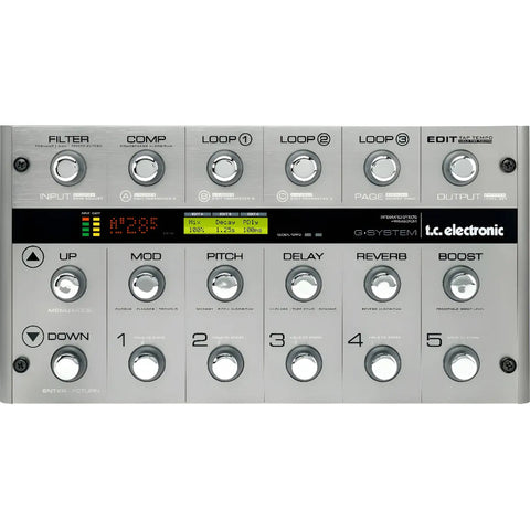 Procesador Multiefectos P/guitarra, Tc Electronic G-system Plateado