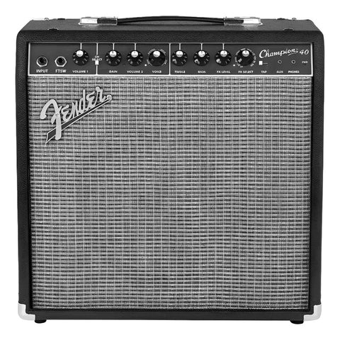 Amplificador Para Guitarra De 40w Fender Champion Series 40 Negro/plata