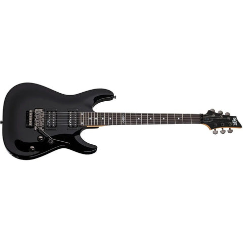 Guitarra Eléctrica Schecter C-1 Fr Sgr Negra Brillante Diapasón Palo De Rosa Diestro Negro Brillante