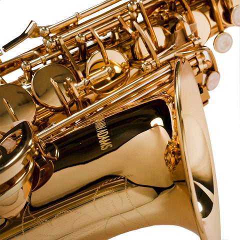 Saxofón Alto Eb Benjamin Adams Latón As100 Con Estuche Dorado