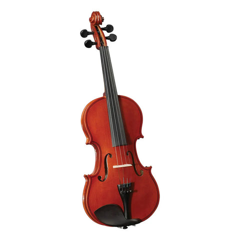 Violín Acústico Cervini Hv150 4/4 Brillante De Abeto Y Maple Sólido Con Estuche Marrón