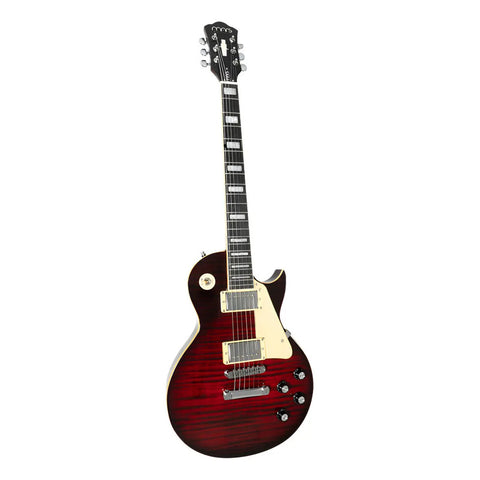 Guitarra Eléctrica 6 Cuerdas Mars Les Paul Traditional Red C Diestro Rojo Palo De Rosa