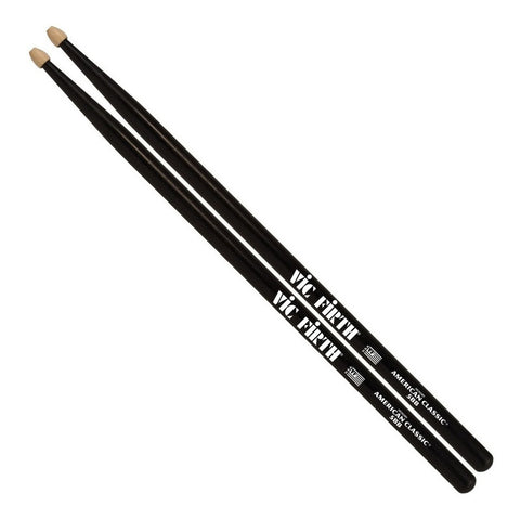 Vic Firth 5bb Baquetas 5b Punta De Madera Batería Percusión Color Negro
