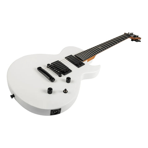 Guitarra Eléctrica Tipo Les Paul Spira L-400 Satin White Diestro Blanco Ébano