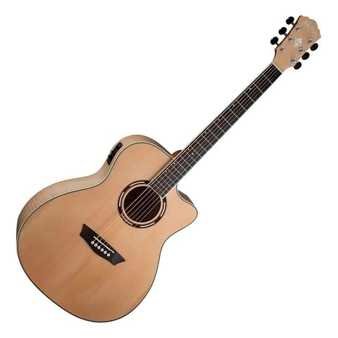 Washburn Apprentice Ag40ce Guitarra Electroacústica Para Diestros Natural Brillante Diestro
