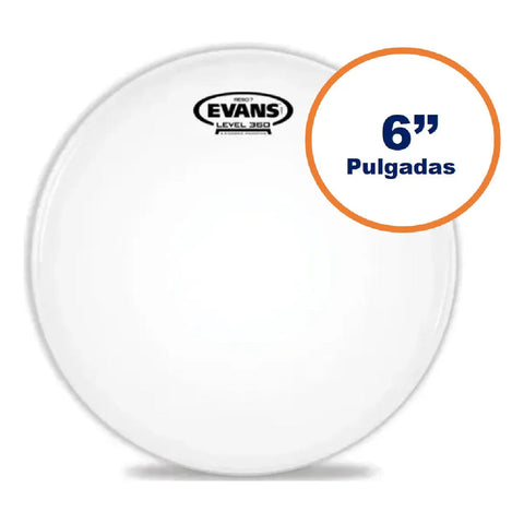 Parche De Golpe B06g1 Tom O Timbal 6 Pulgadas Blanco Evans