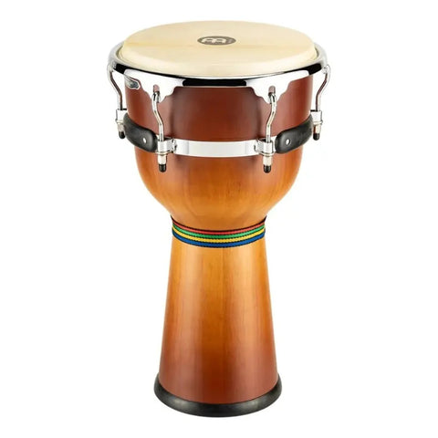 Djembe Meinl Djw-3 Gab 12 Pulgadas Madera Caucho Marrón Cuero Natural