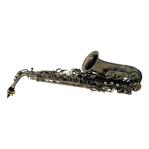 Roy Benson As-202a Saxofon Alto Eb Laqueado Antiguo Agudo F