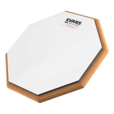 Pad Practicador Evans Rf10g-at Realfeel Attacktile 10 Blanco