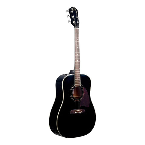 Guitarra Acústica Oscar Schmidt Og2 6 Cuerdas Dreadnought Tapa Abeto Black Diestro