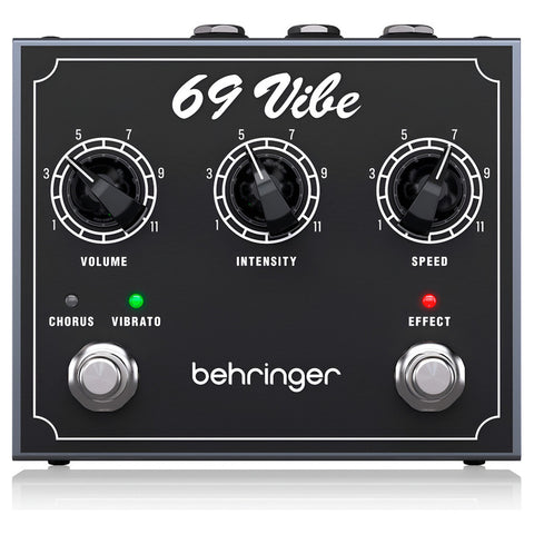 Pedal De Efectos Vibrato Behringer 69 Vibe Color Negro