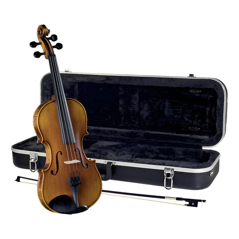 Violín Acústico Cremona Premier 4/4 Sv-588 Ébano Arco Fibra Carbono Marrón