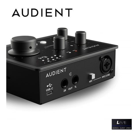 Interfaz De Audio Audient Id4 2ª Gen Conexión Usb Negro 24-bit 96 Khz