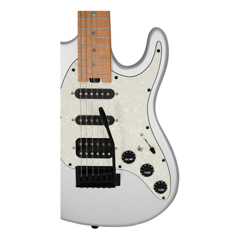 Guitarra Eléctrica Mars Metallic Finished Silver Metal Plata Diestro Plateado
