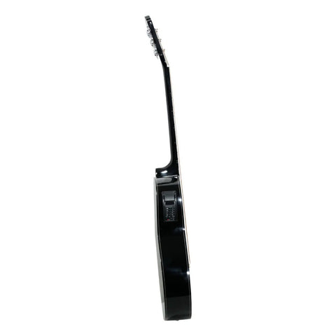 Guitarra Electroacústica Folk La Sevillana Fo-300ceq Blk Negro