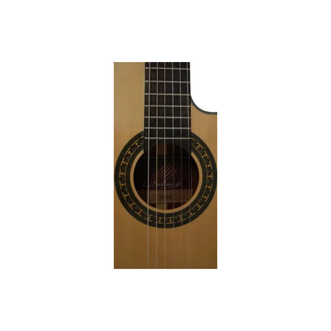 Guitarra Electroacústica La Sevillana Ur6cef3 Natural Con Preamp Fishman Diestro Palo De Rosa