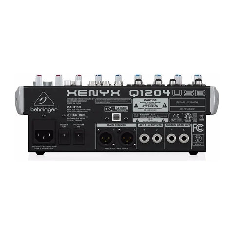 Behringer Q1204usb Consola Mezcladora Análoga 12 Entradas