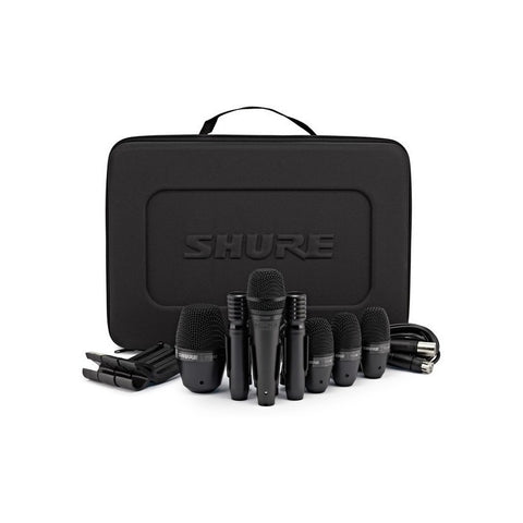 Micrófonos P/ Batería Shure Pgadrumkit7 Cables Y Estuche Color Negro