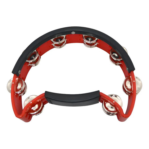 Pandero De Mano Media Luna Color Rojo New Beat Pt81n/p Red Rojo