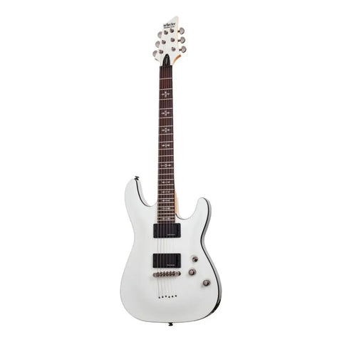 Guitarra Eléctrica Schecter Demon Series Tilo Vintage White 6 Cuerdas Diestro Wengué