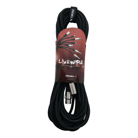 Cable P/microfono Xlr 3 Pines 10 Metros Proel Lw Mc250lu10