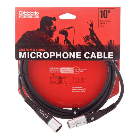 Cable Para Micrófono 3 Mts Xlr Planet Wave Pw-m-10