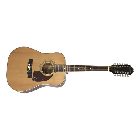 Guitarra Acústica De 12 Cuerdas EpiPhone Dr-212 Natural Natural Diestro