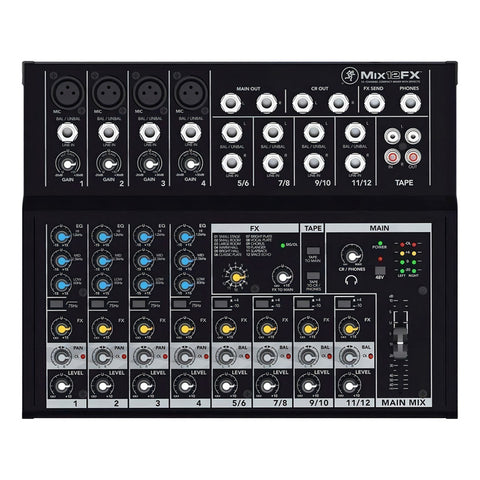 Consola Analógica Mackie Mix12fx 12 Canales Con Efectos Y Phantom Power