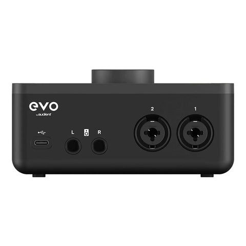 Interfaz De Audio Usb Plug & Play 2 In 2 Out Audient Evo 4 Negro