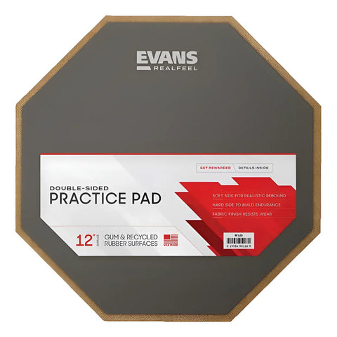 Practicador Reversible De 12 Pulgadas Evans Rf12d Gris